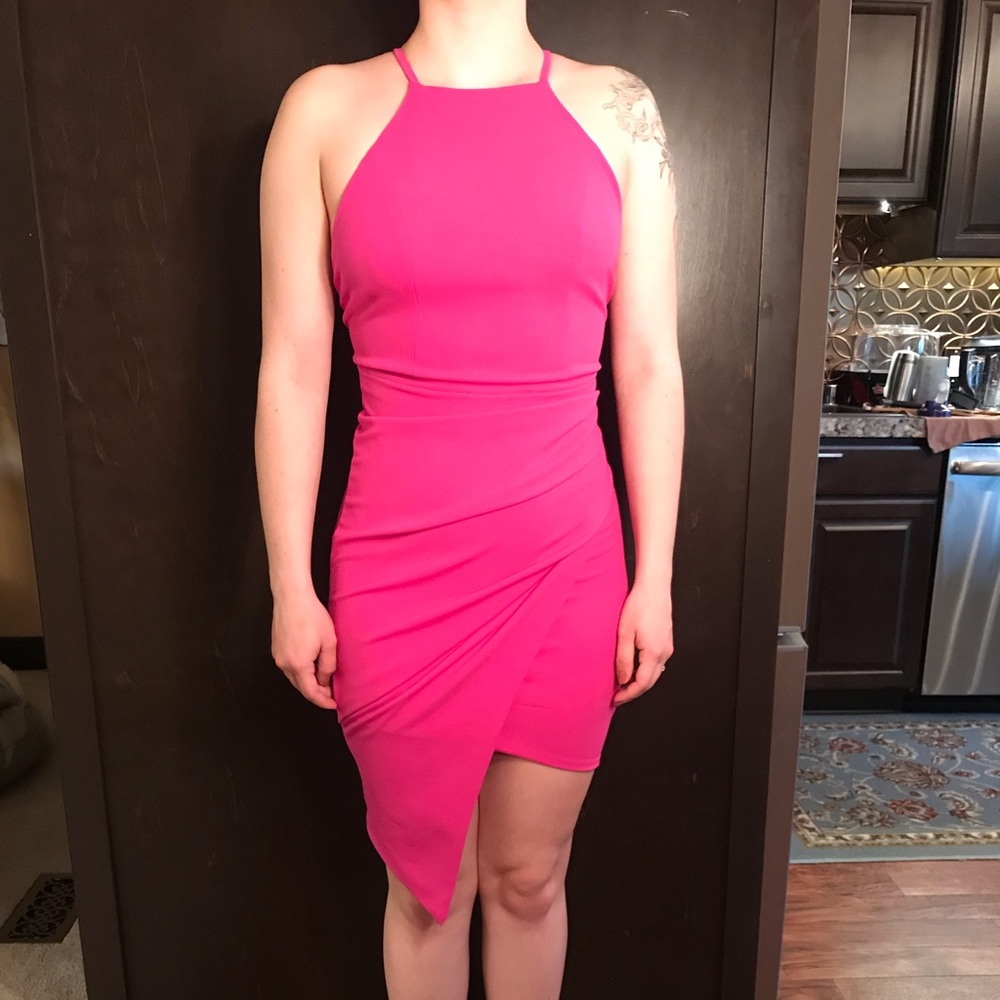 Hot Pink Tight Dress